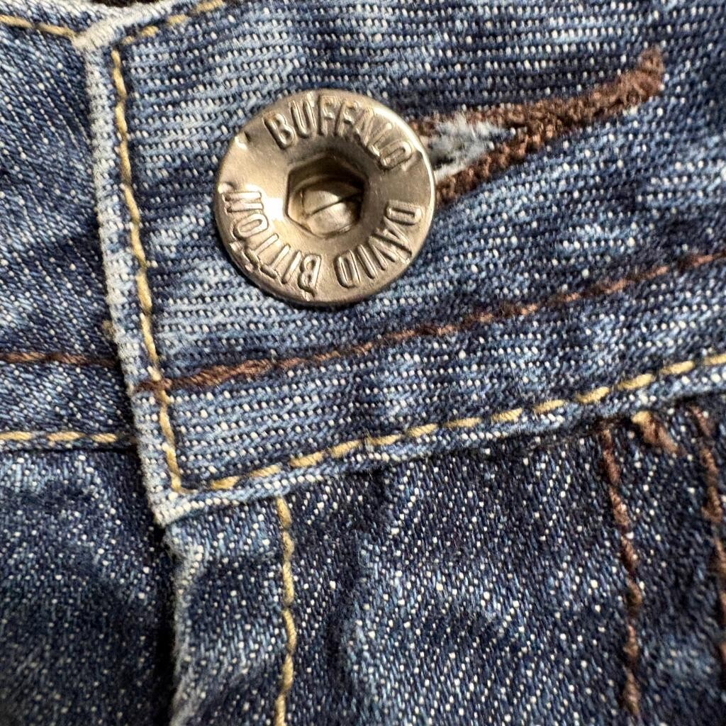 Buffalo David Bitton Driven Jeans Boys Size 16 Straight Leg Blue Denim