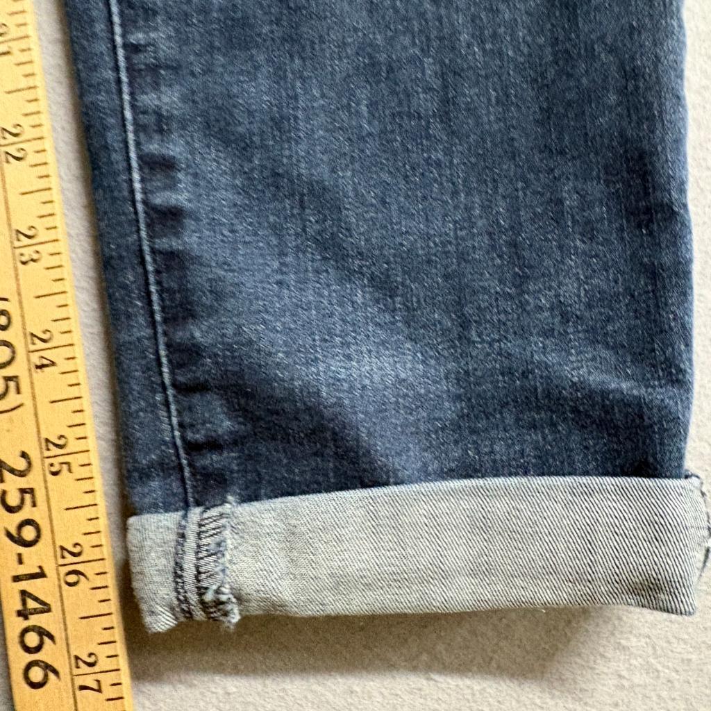 Democracy Ab solution Skinny Jeans Womens 12 Blue Denim Distressed Stretch