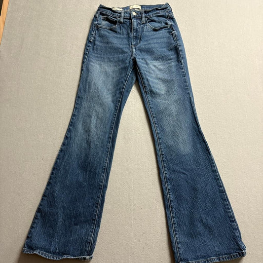 Universal Thread High Rise Flare Jeans Womens 2/26R Blue Stretch Denim