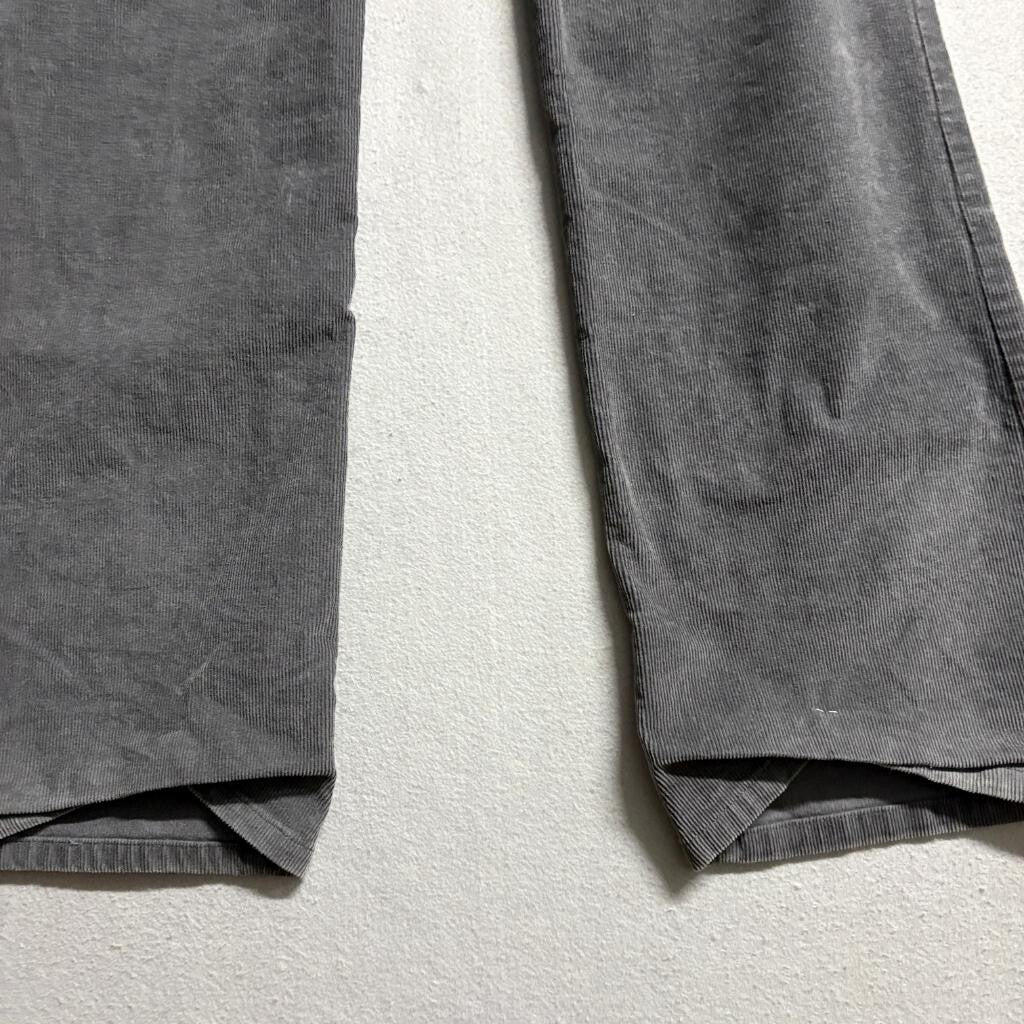 St Johns Bay Corduroy Pants Womens 14 Average Gray Secretly Slender Bootcut