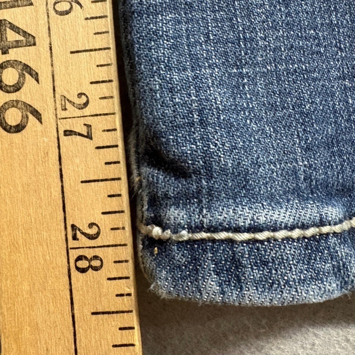 Wrangler Aura Womens Blue Denim Bootcut Jeans Flap Pocket Embroidered Inseam
