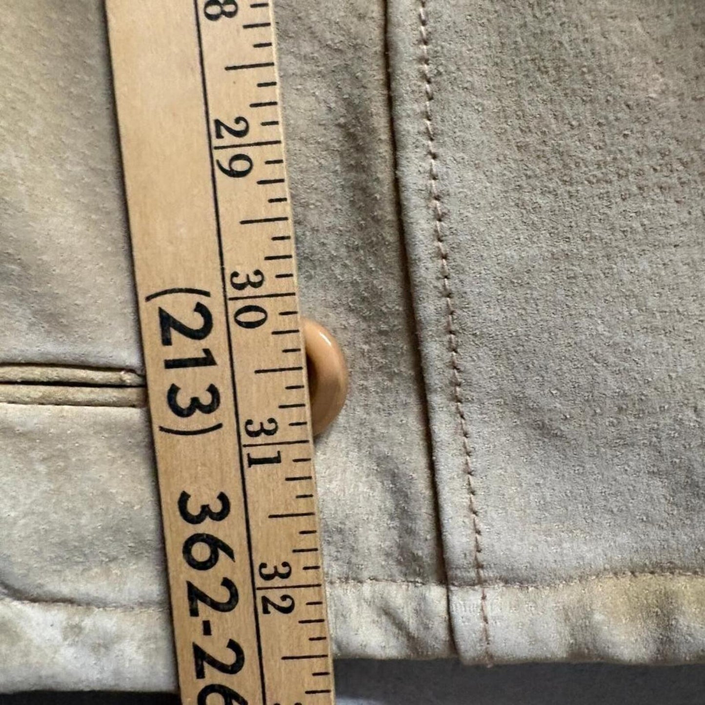Wilsons Leather Suede Hooded Jacket Womens Medium Tan Faux Fur Lined Coat