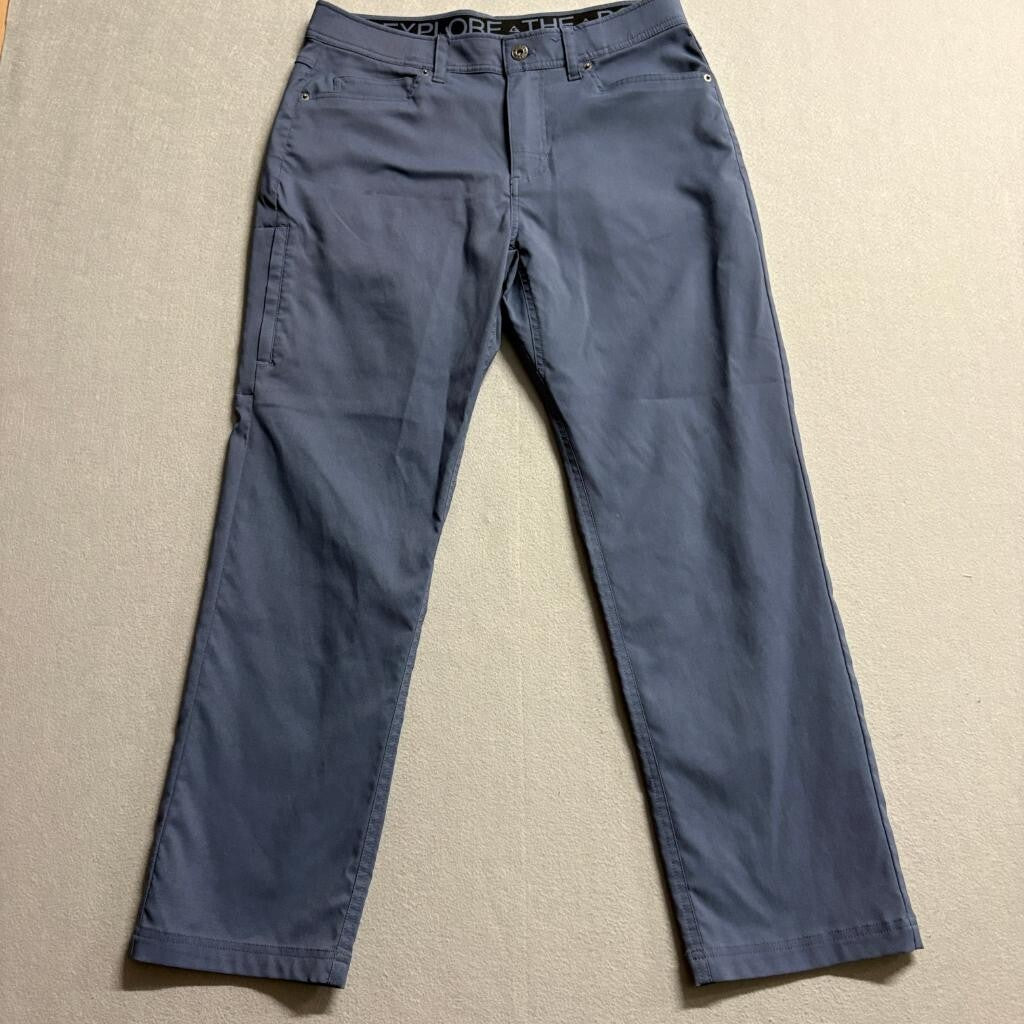 Gerry Mens Stretch Hiking Pants 32x30 Blue Gray Nylon Blend Outdoor Trail Travel