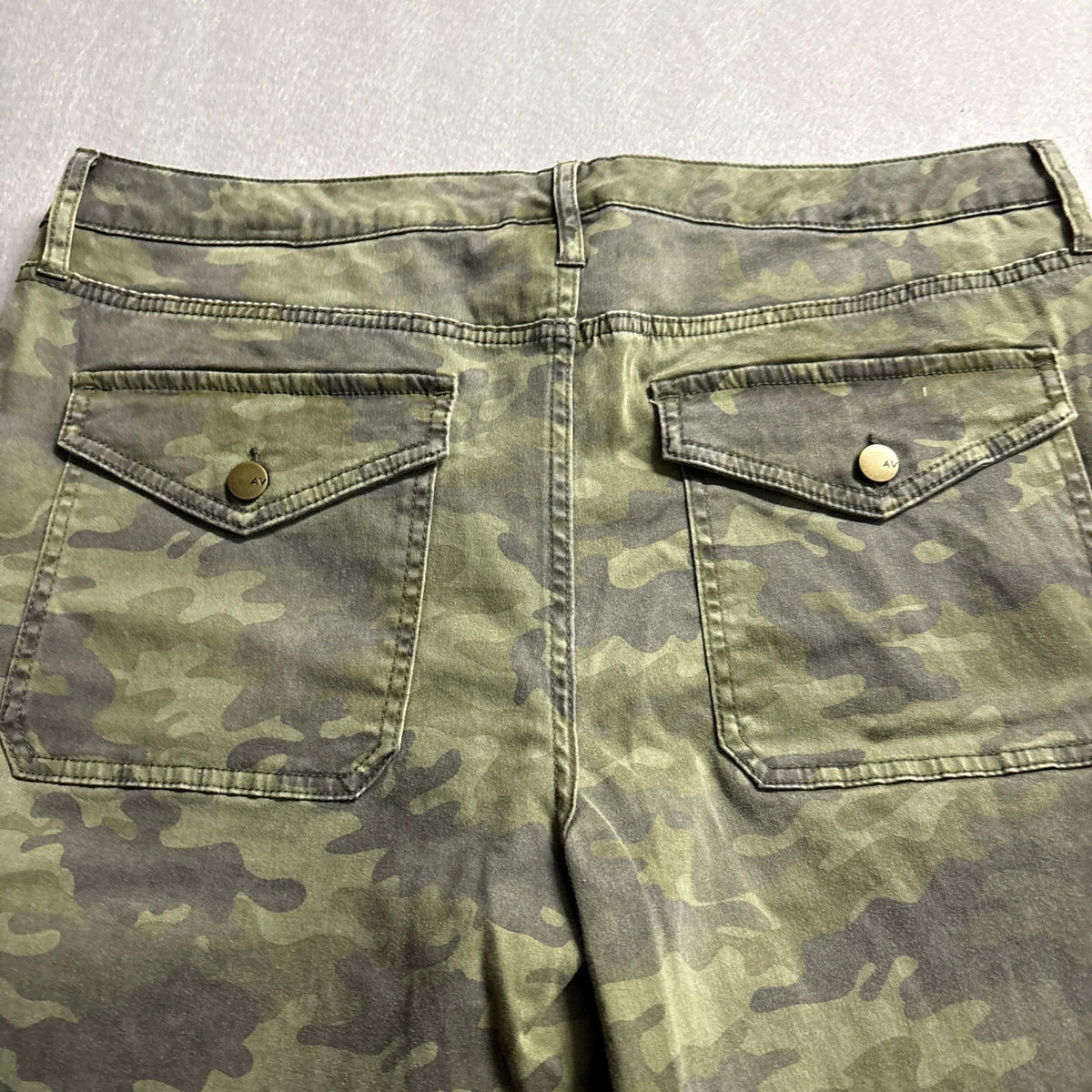 Ava & Viv Women 18W Camo Jeggings Green Camouflage Stretch High Rise Pants
