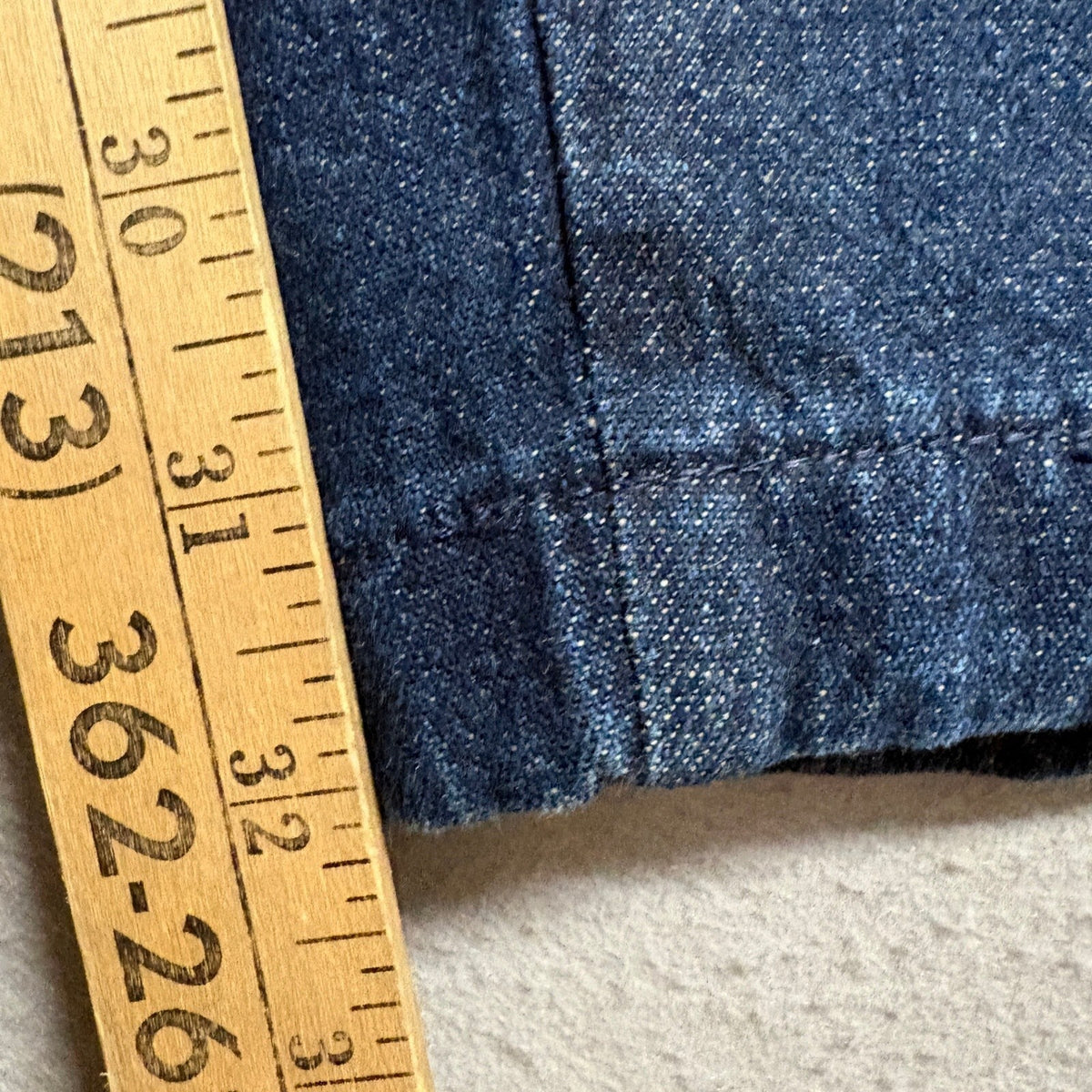 Timber Creek by Wrangler Pleated Denim Jeans Mens 38x32 Blue 100% Cotton