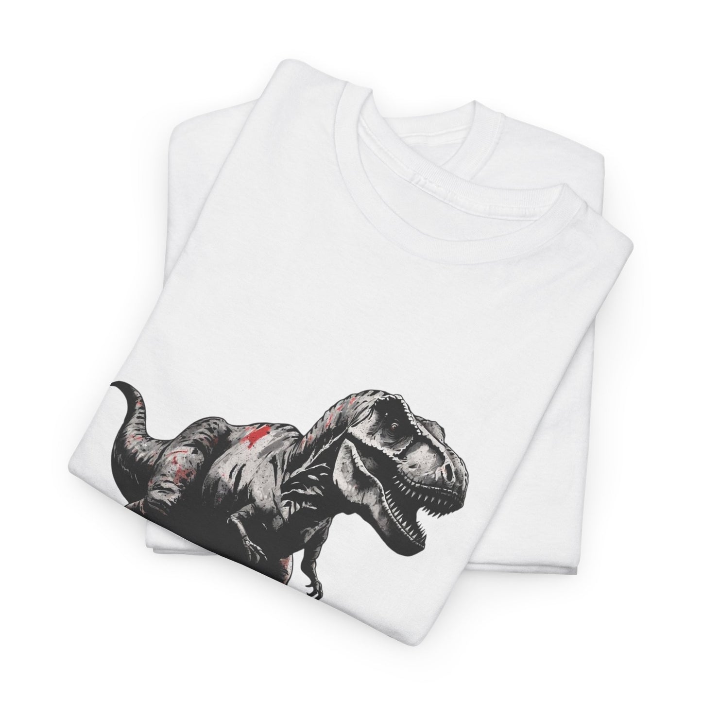 Daddysaurus TRex Dinosaur Heavy Cotton Tee Printify