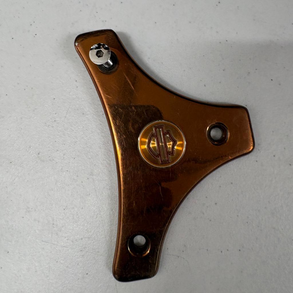 Harley-Davidson Copper Custom Triple Tree Cover Plate Bar & Shield Logo