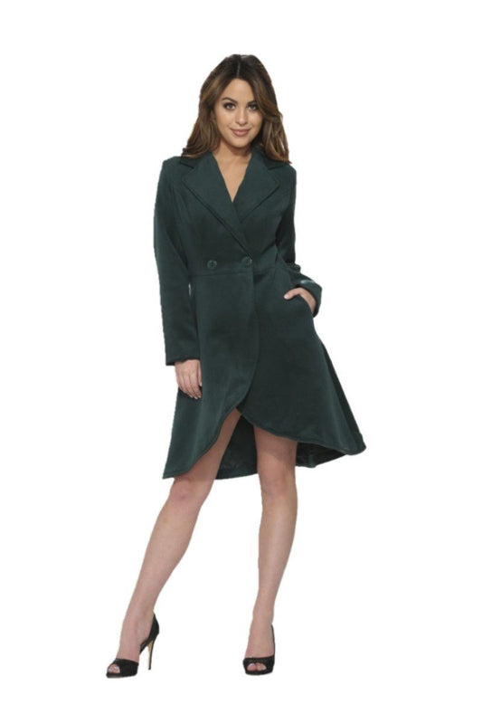 4124 Katherine Coat in Forest Green