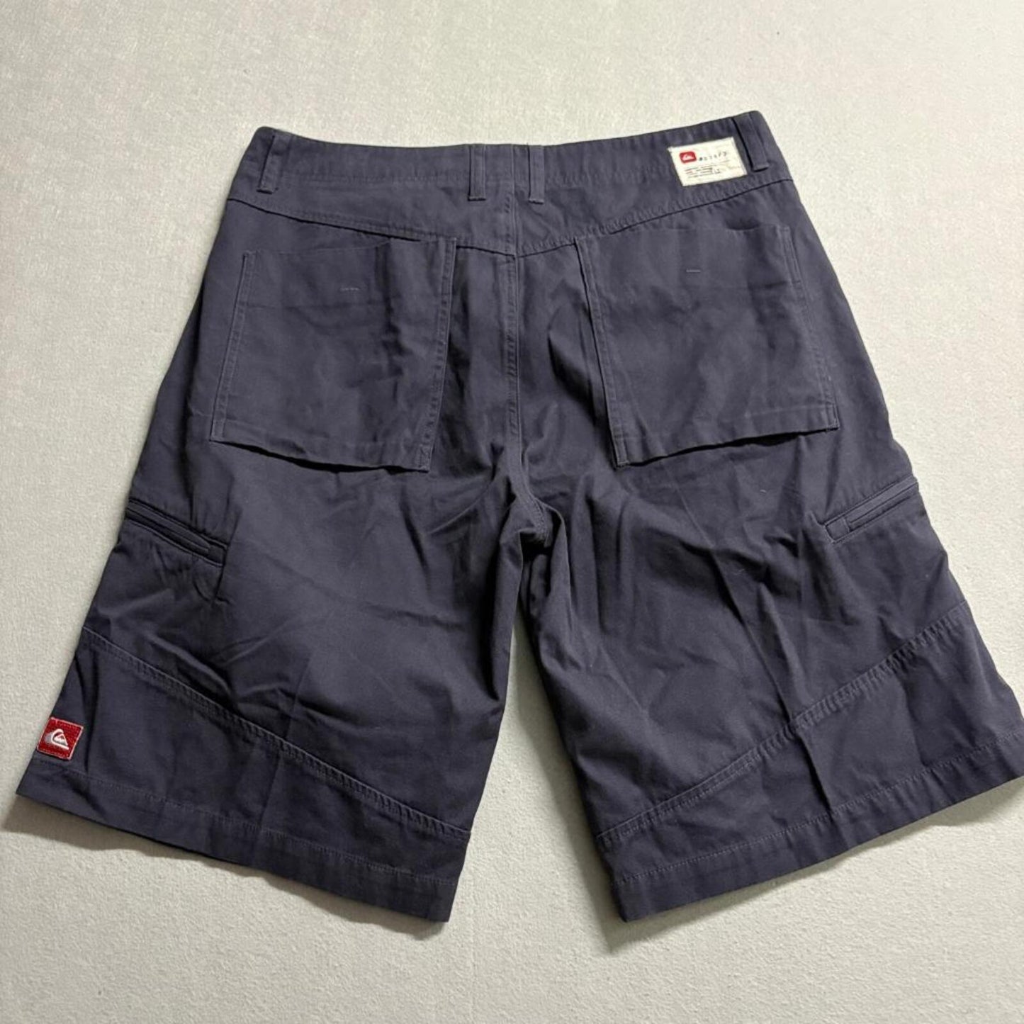 Quiksilver Cargo Shorts Mens 34 Dark Gray Cotton Casual Skate Surf Transit