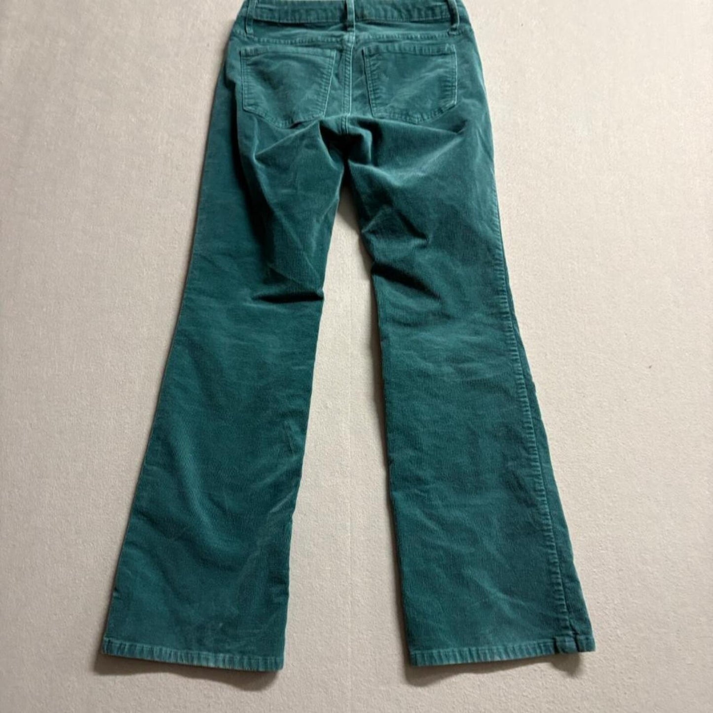 Wild Fable Corduroy Pants Womens Size 2 Teal Green Flare Leg Stretch Mid Rise