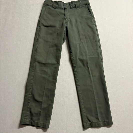 Dickies Flex Slim Taper Pants Mens 29x30 Olive Green Workwear Chino WP150OG