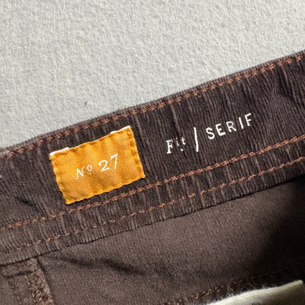 Pilcro and the Letterpress Corduroy Jeans Womens 27 Brown Serif Skinny Pants