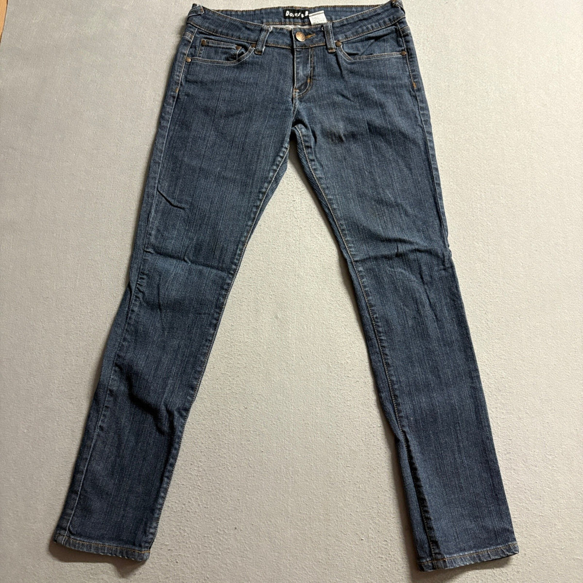 Dolce & B Jeans Womens Size 13/14 Blue Denim Low Rise Skinny Stretch Ramie Blend