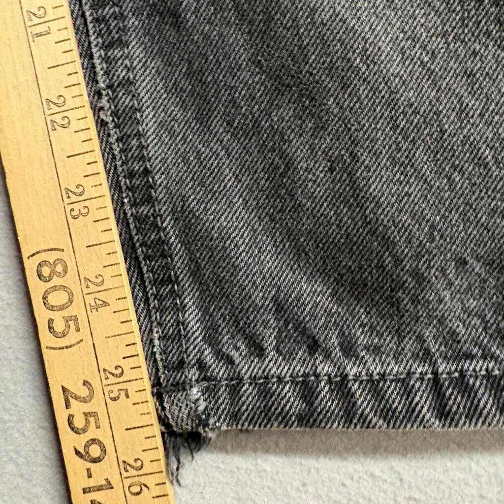 Grip Rap Jeans Womens 28 Black Denim Wide Leg Baggy Skate Y2K Grunge