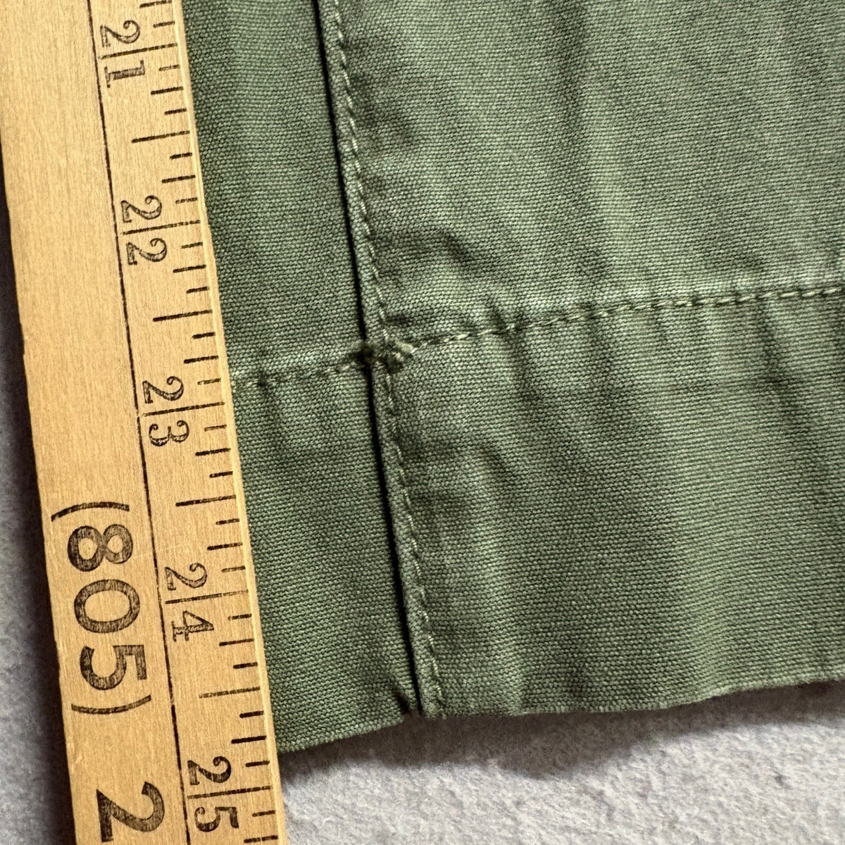 EVIDNT Los Angeles Wide Leg Pants Womens Size 25 High Rise Green Cotton Cropped
