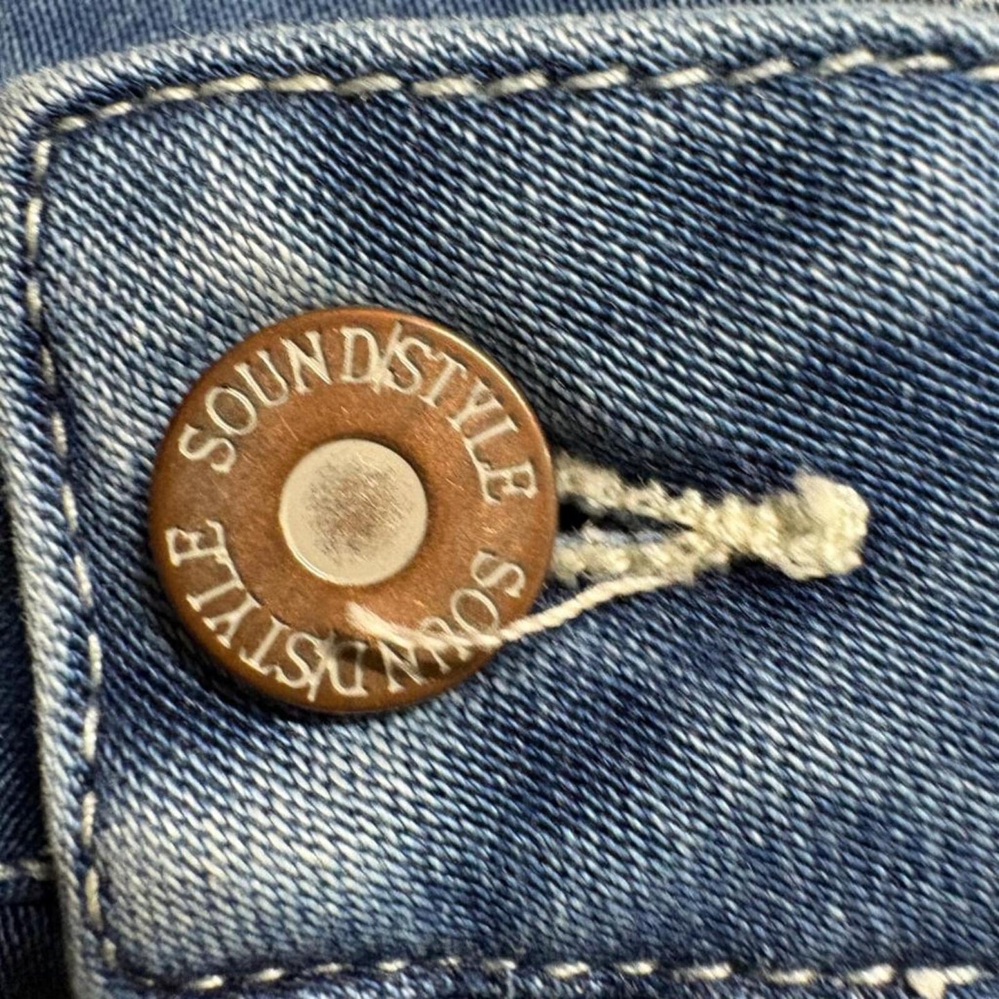 Sound Style Jeans Womens Size 10 Medium Wash Blue Denim Stretch Skinny Pants