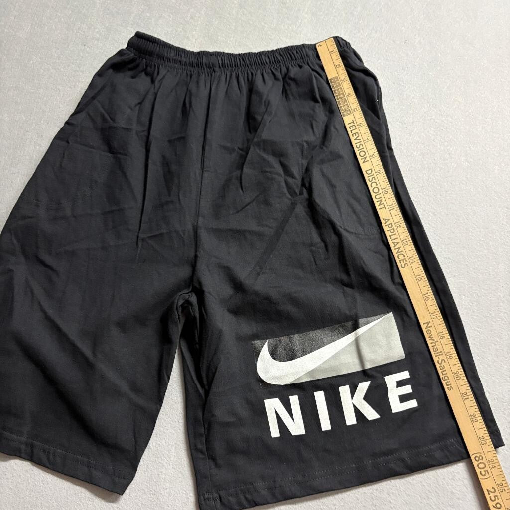 Vintage Nike 2 Piece Set T-Shirt and Shorts Mens XL White Black Made in USA 90s