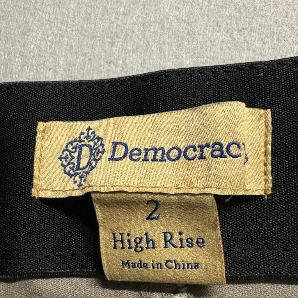 Democracy Ab Solution High Rise Skinny Jeans Womens 2 Green Olive Stretch Denim