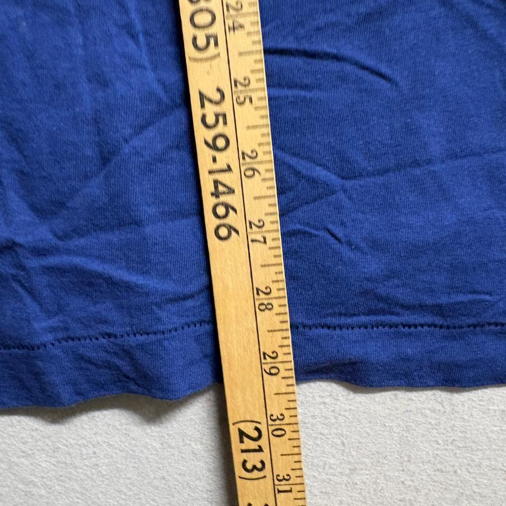 Vintage Fruit of the Loom Pocket T-Shirt Mens XL Blue Single Stitch Made in USA