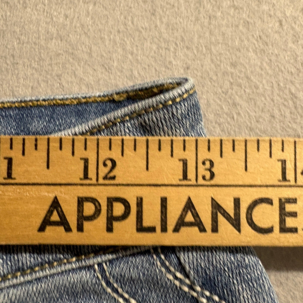 OAT New York Scallop Trim Wide Leg Jeans Womens Size 2 26 Blue Denim High Rise