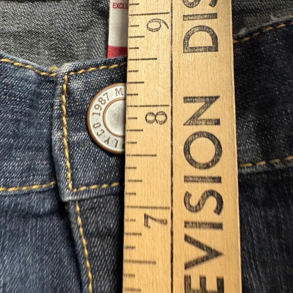 Mossimo Supply Co Bootcut Jeans Womens 15R Fit 6 Blue Denim Stretch Mid Rise