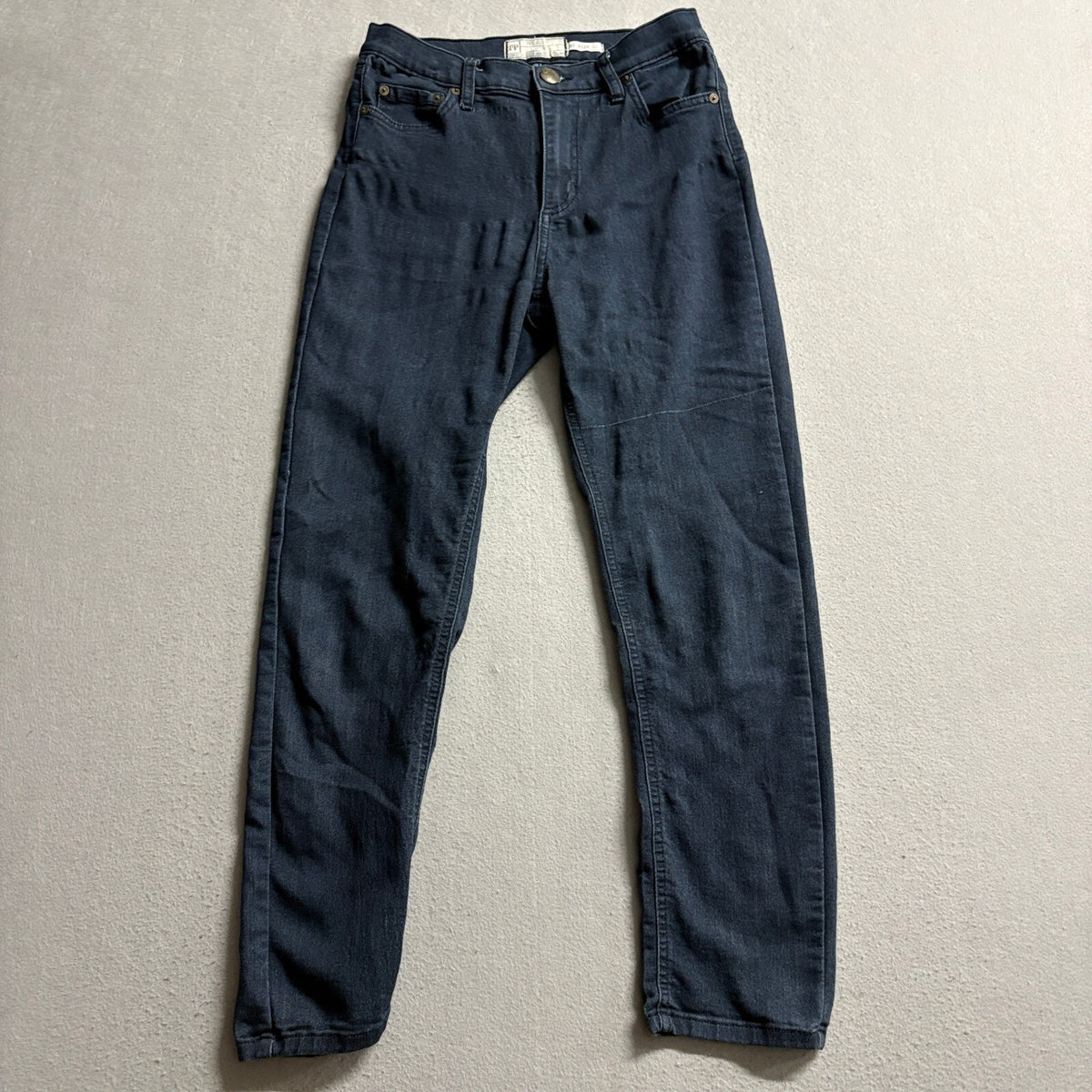 Free People Womens High Rise Skinny Jeans Dark Wash Denim Size 28 Stretch USA