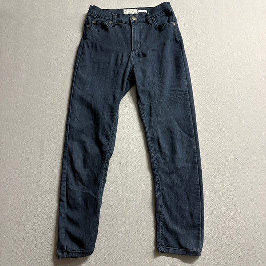 Free People Womens High Rise Skinny Jeans Dark Wash Denim Size 28 Stretch USA