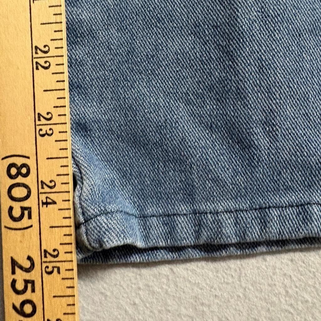 Cider Cargo Jeans Womens Small Blue Denim Wide Leg High Rise Utility Pockets