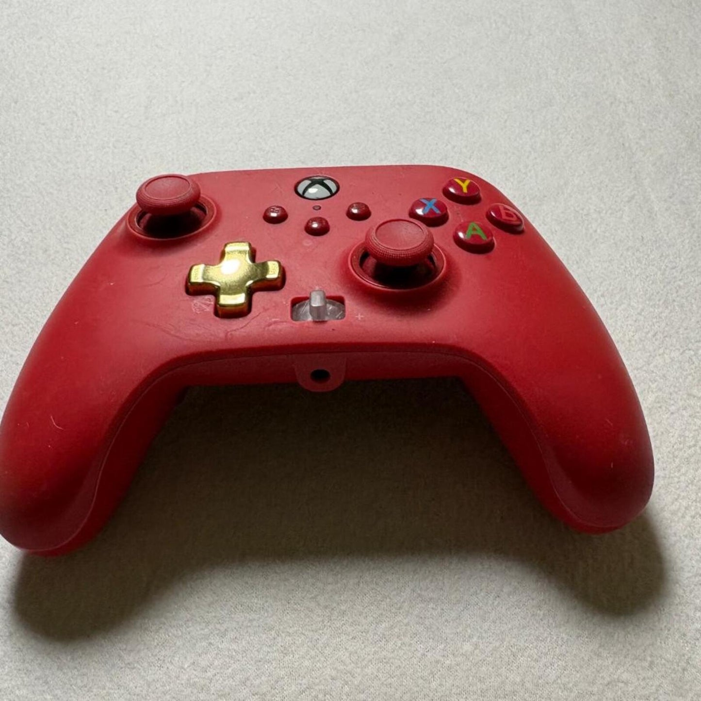 PowerA Wired Controller for Xbox Series X|S Xbox One Red Gold D-Pad 1518810-01