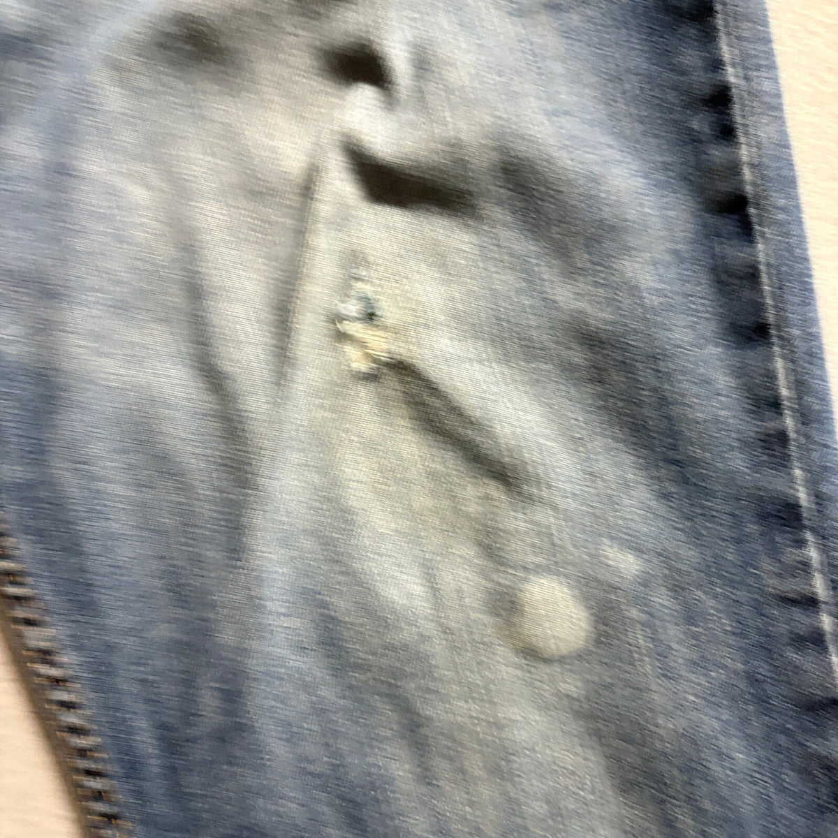 Levi's 511 Slim Fit Jeans Mens Size W36 L34 Blue Denim Distressed Hole Bleach