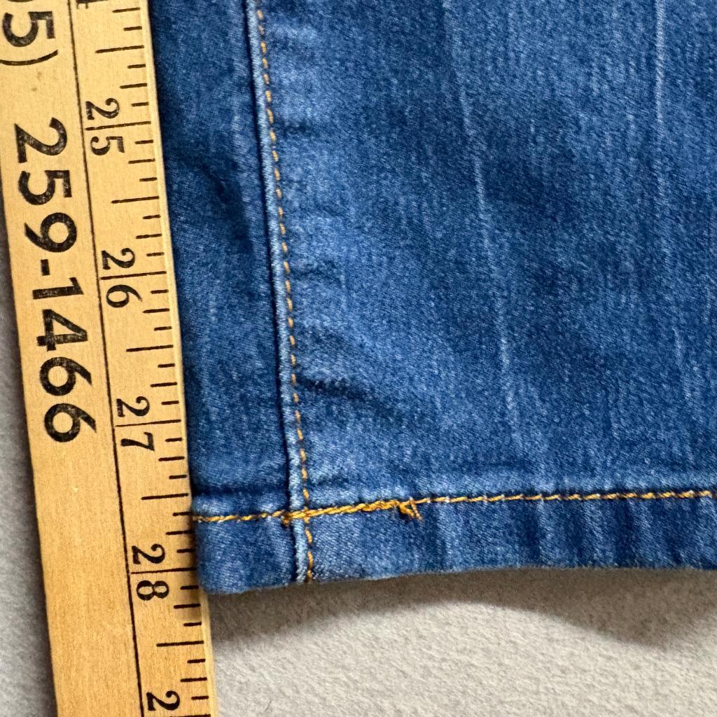 VIP Jeans Womens Size 5/6 High Rise Skinny Blue Denim 4 Button Fly Stretch