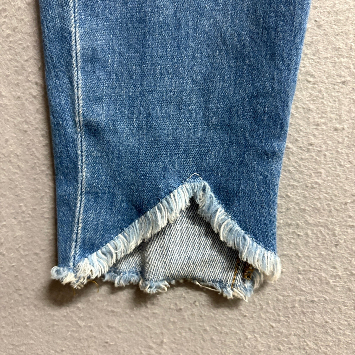 Frame Denim Ali High Rise Cigarette Jeans Women Size 27 Blue Raw Step Hem