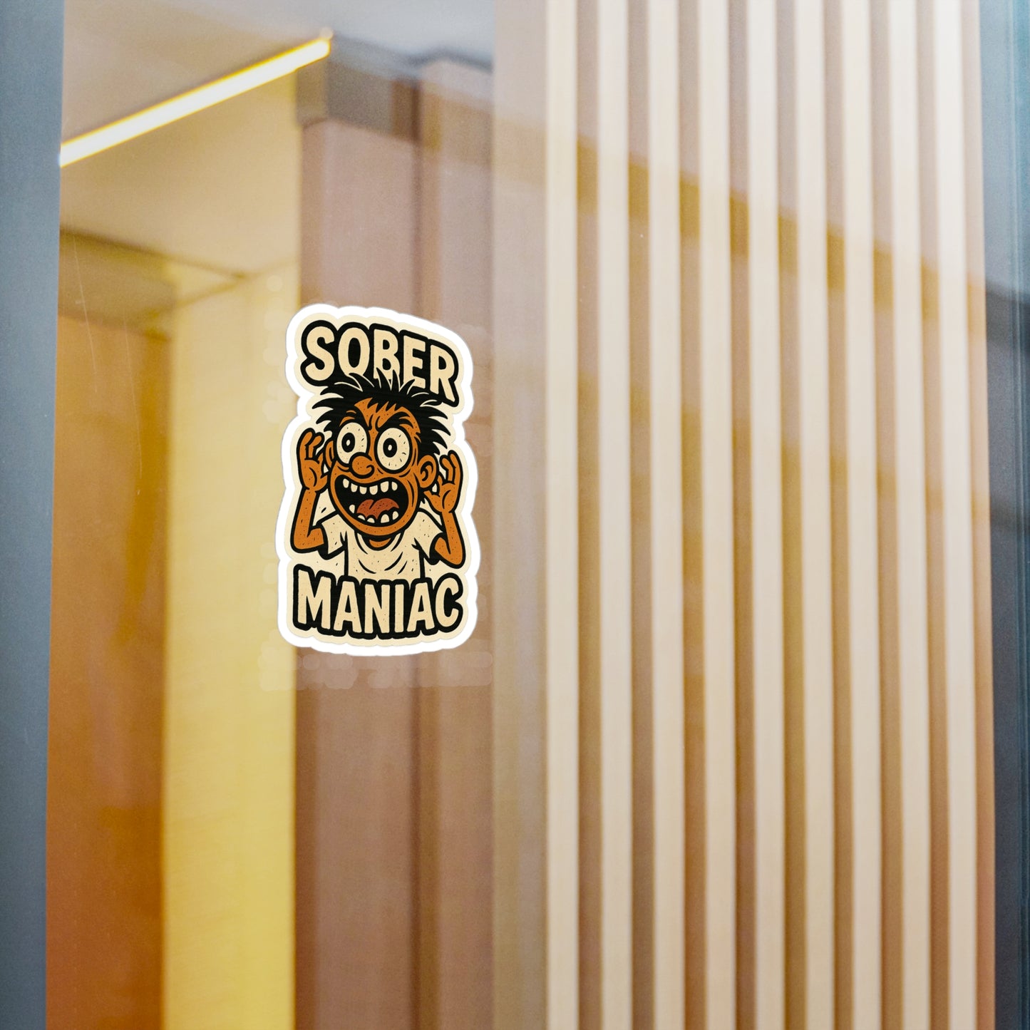 Vinyl Decal Sticker - Sober Maniac Sobriety Decal