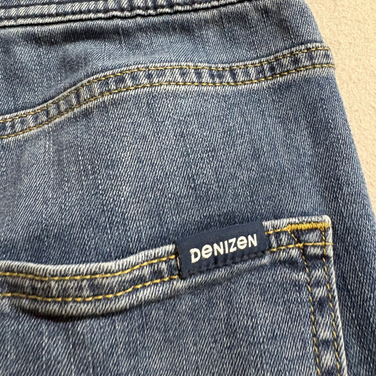 Denizen Levi Strauss Mens Jogger Pants Blue Denim Elastic Waist Stretch