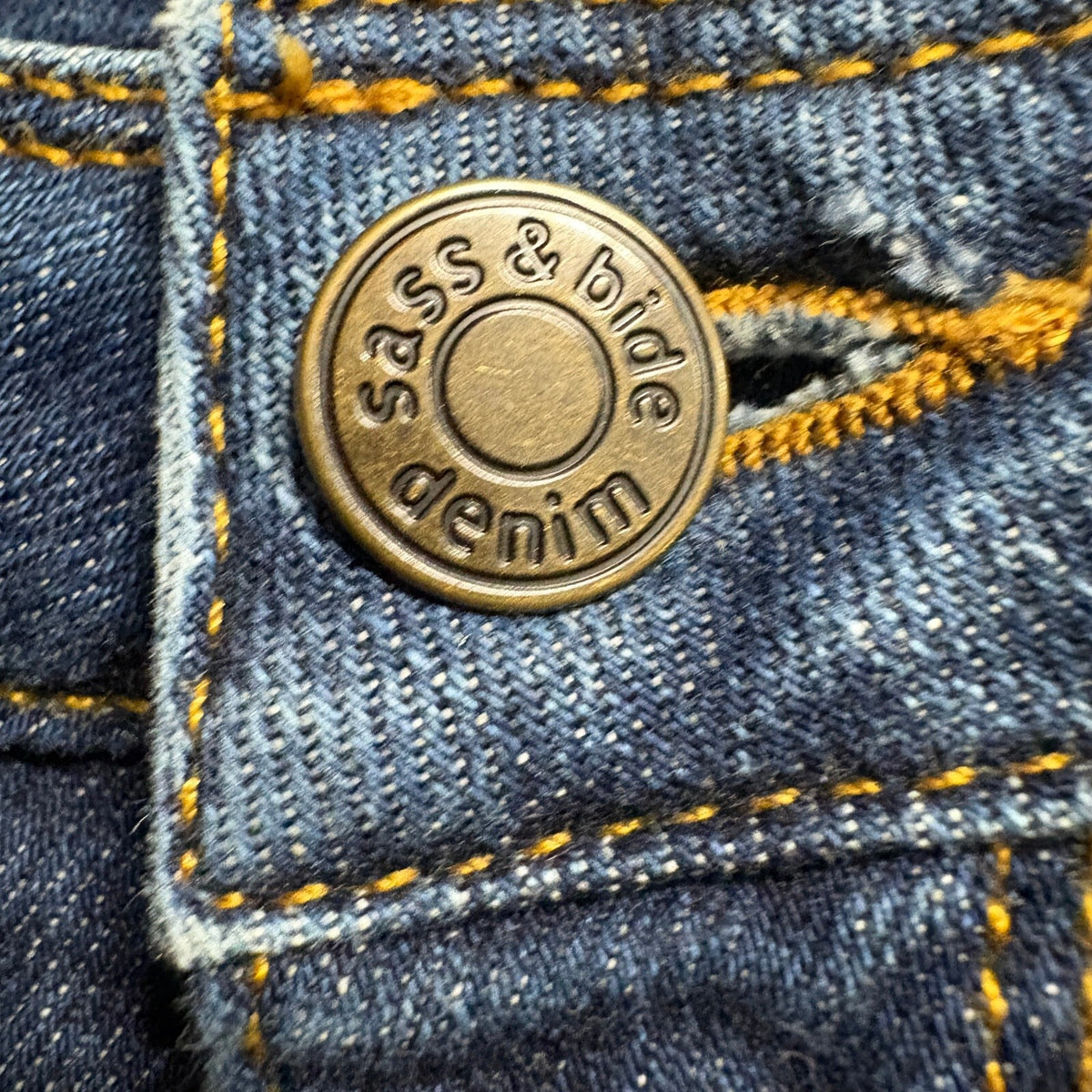Sass & Bide Mojo-Kiko Jeans Womens Size 25 Blue Denim Slim Straight Stretch 27.5
