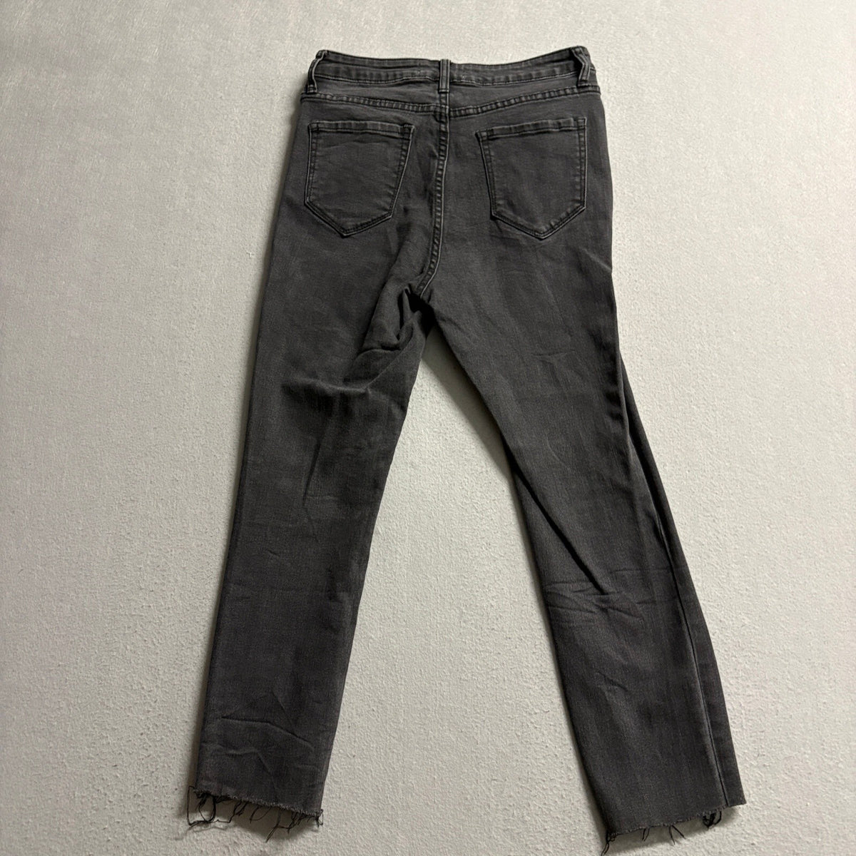Carly Jean Los Angeles Womens Danny High Rise Raw Hem Button Fly Jeans Size