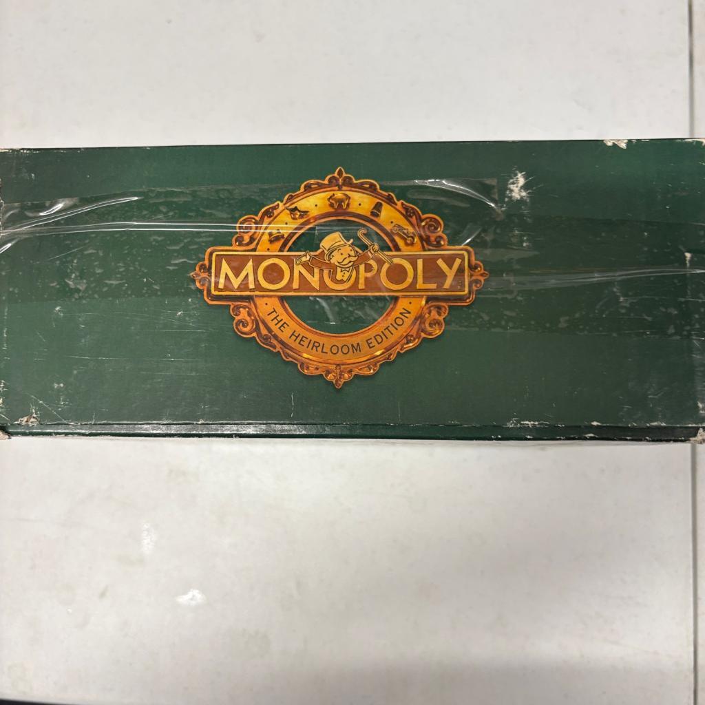 Monopoly The Heirloom Edition Parker Brothers 1997 Wooden Box Board Game Partial