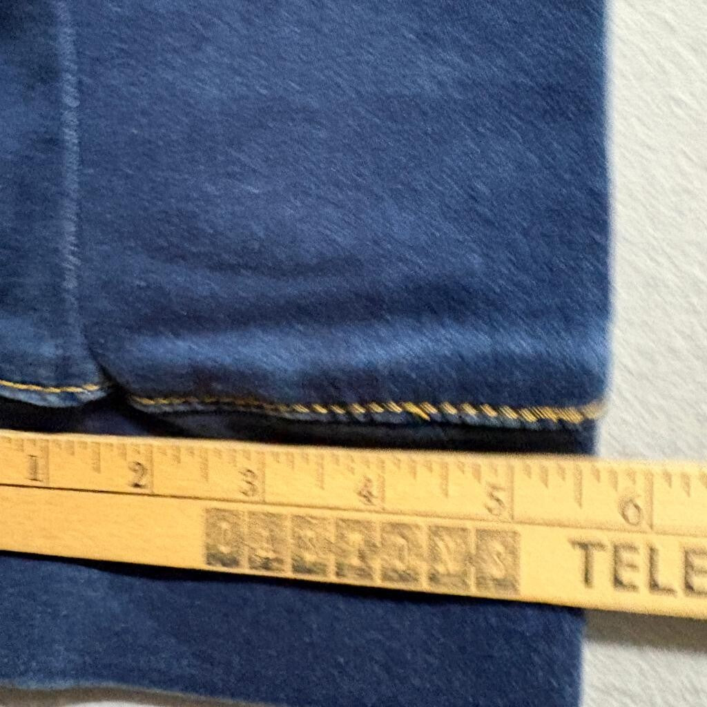 Hype Skinny Jeans Womens Size 30 Blue Denim Stretch Mid Rise Cuff Hem