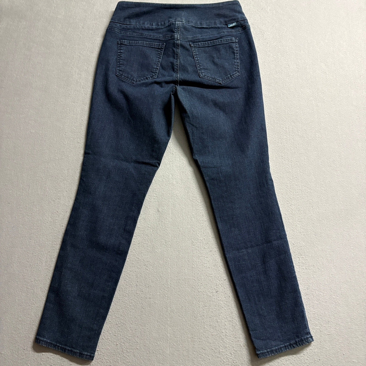 JAG Jeans Womens 8P Nora Skinny Pull On Denim Jeans Dark Wash Petite Stretch