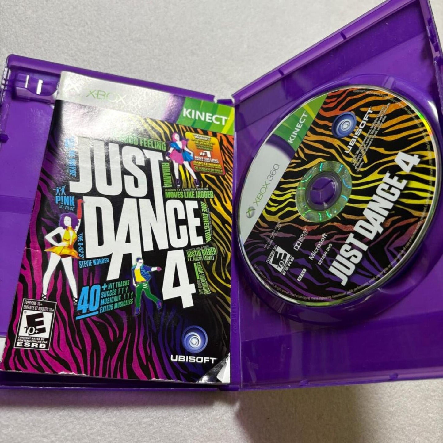 Just Dance 4 Xbox 360 Kinect Game Complete with Manual CIB Tested