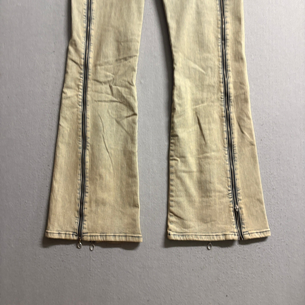 BDG Urban Outfitters Side Zipper Flared Jeans Womens Size 29 Acid Wash High Rise