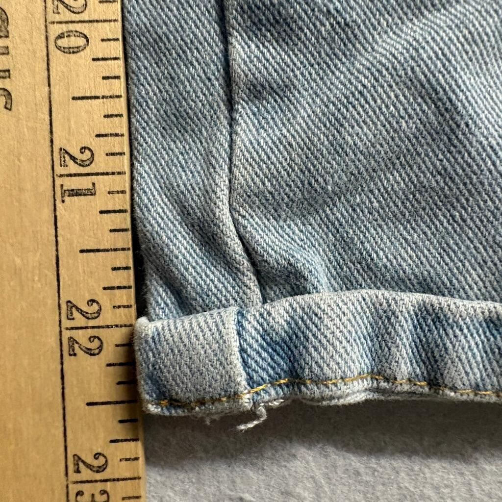 Soho Blue Girls Daisy Embroidered Wide Leg Cargo Jeans Light Wash Size 10