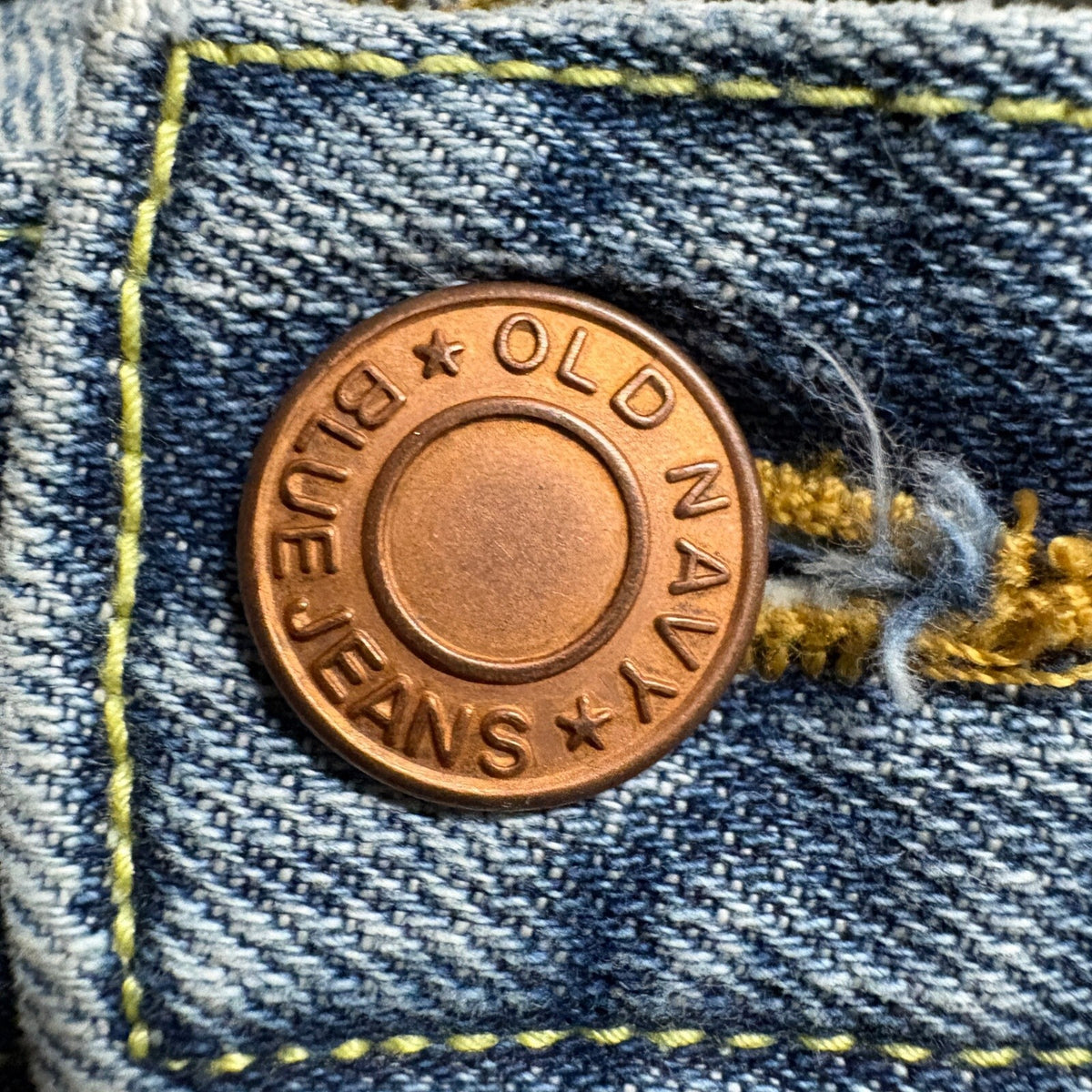 Old Navy Blue Jeans Womens Size 8 Capri Cuffed Crop Denim Low Waist Y2K Blue