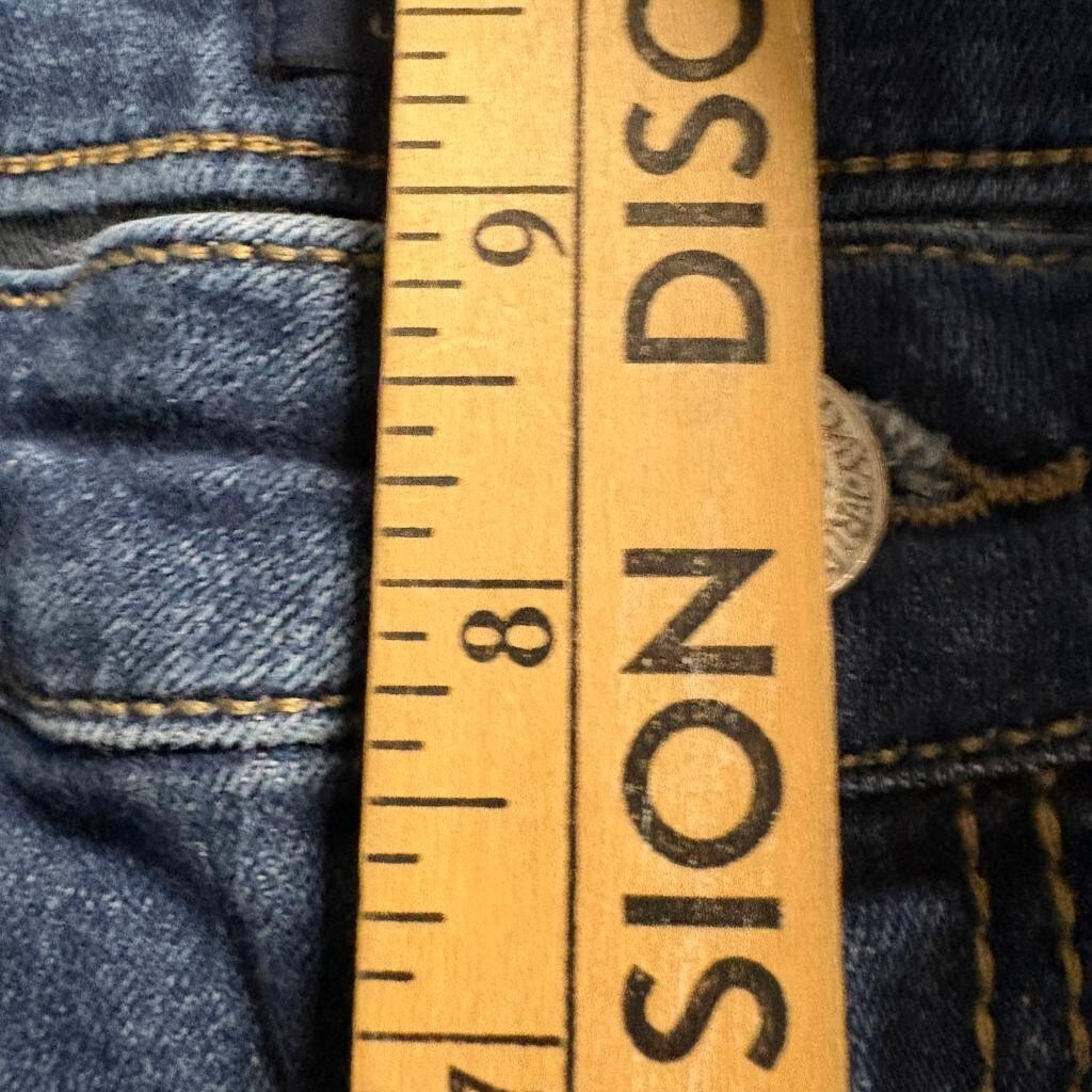 Daytrip Virgo Straight Jeans Womens 30R Blue Denim Stretch Mid Rise