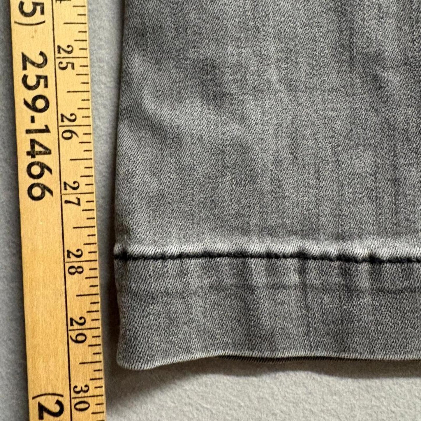 Hollister Low Rise Flare Jeans Womens 5R Gray Distressed Ripped Denim