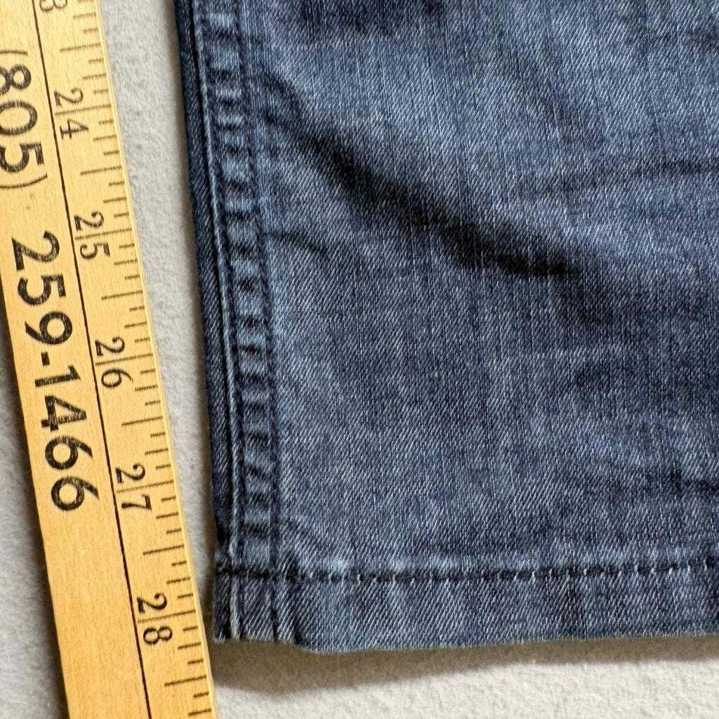 Perry Ellis Mens Jeans 29x30 Dark Wash Blue Denim Stretch Straight Leg