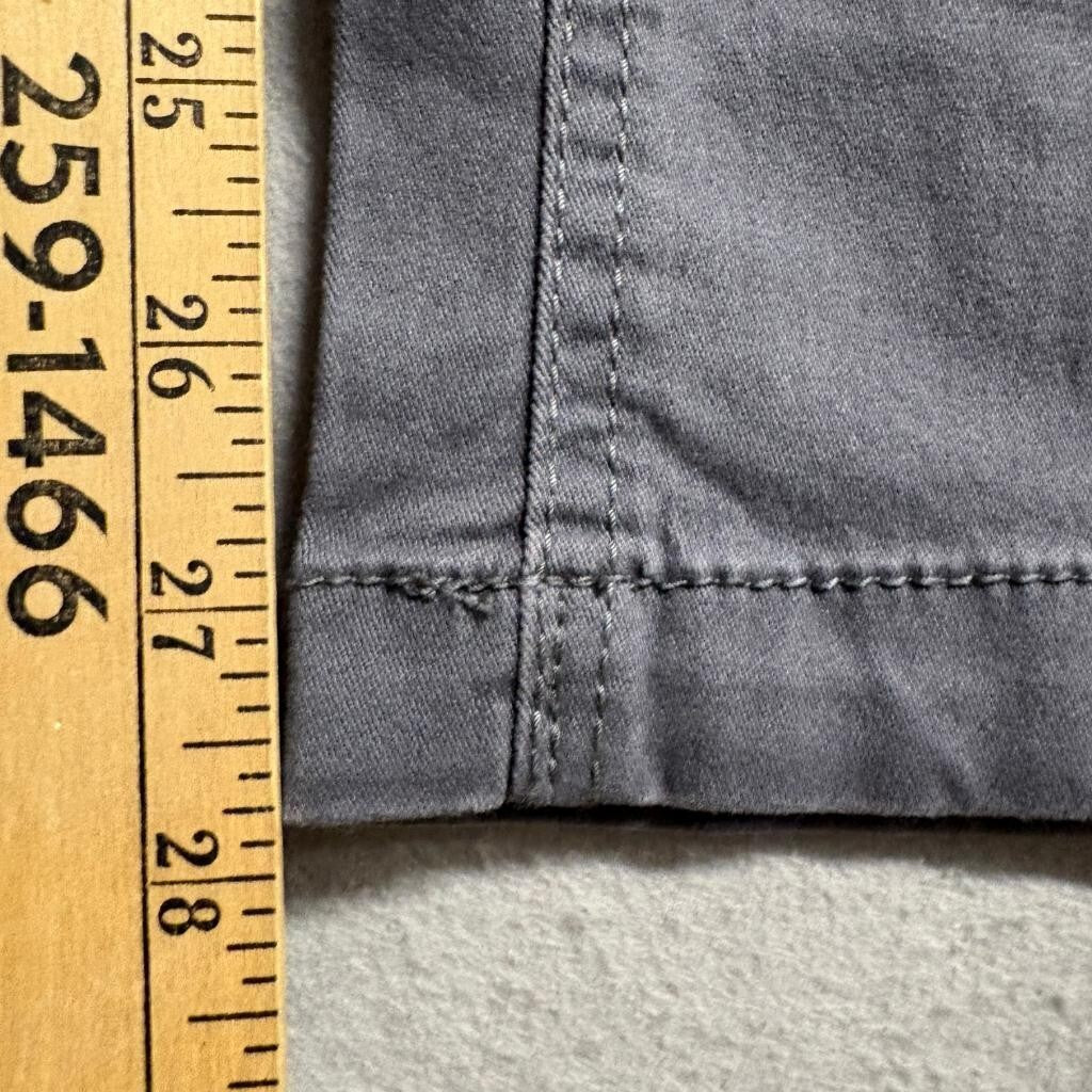 No Boundaries Womens Cargo Pants 26x30 Grey Tapered Leg Stretch Utility New
