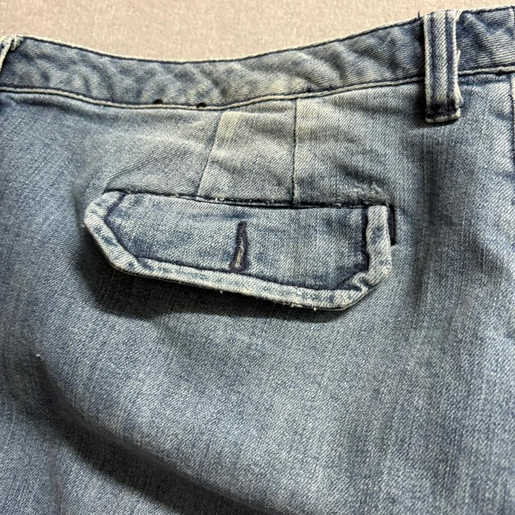 Venezia Denim Bermuda Shorts Womens Plus Size 24 Blue Stretch Cotton Blend