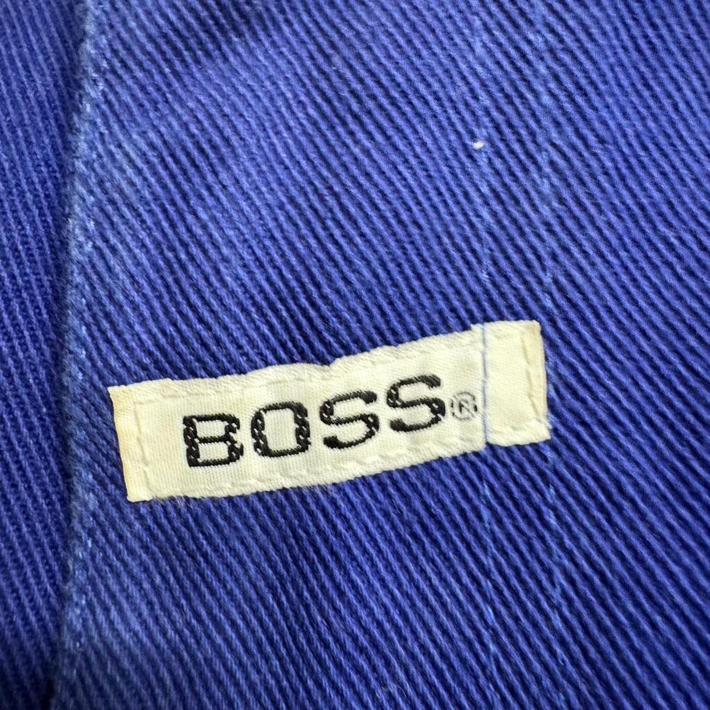 Vintage Boss Jeans Mens 38M Royal Blue Denim Pants Made in USA Workwear