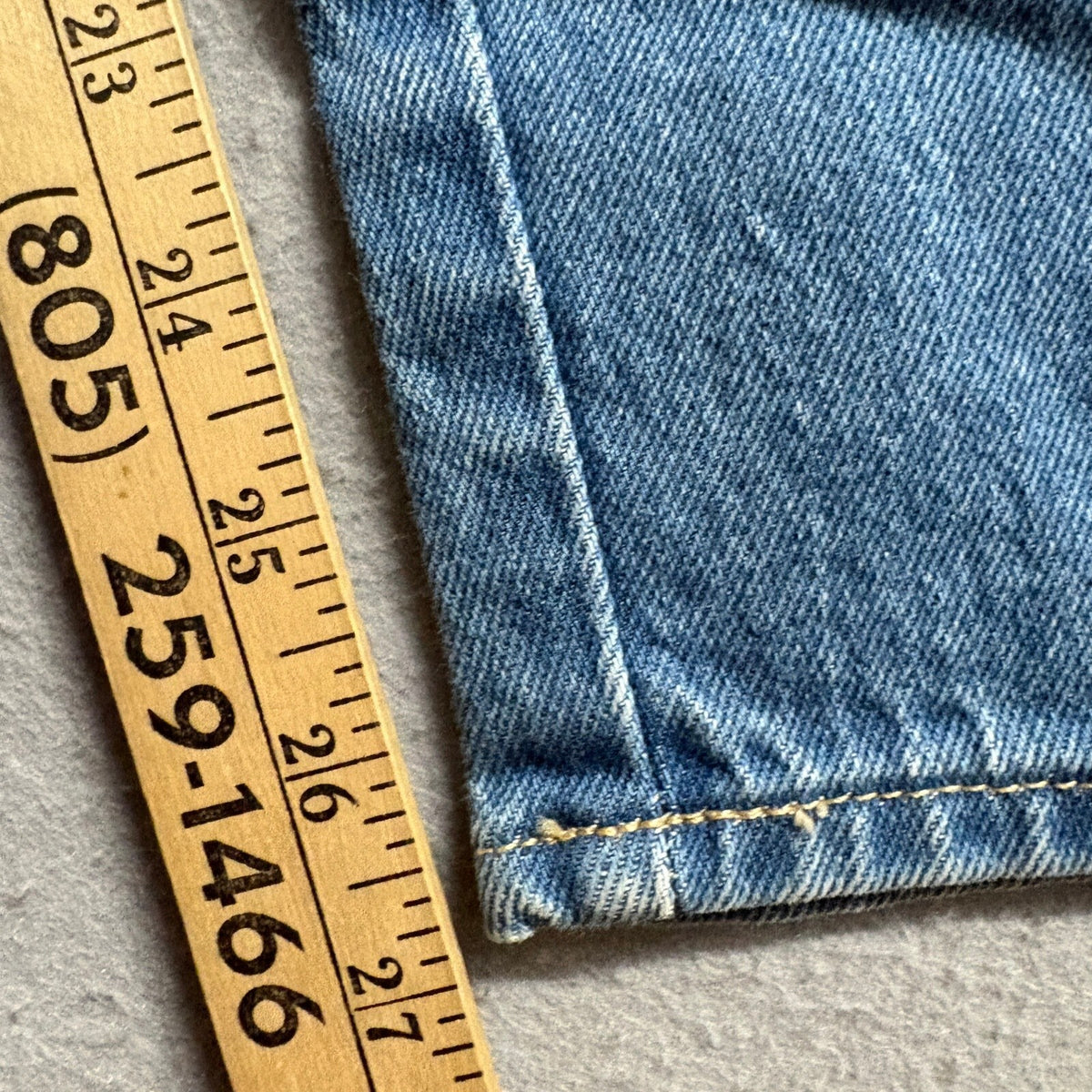 Hollister Abercrombie Sample Jeans Mens 26x26 Blue Denim Straight Leg
